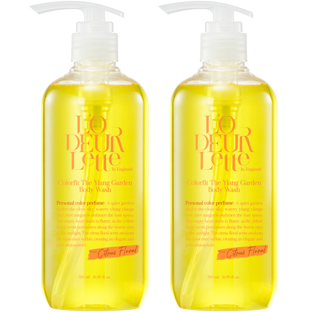 로더렛 인 잉글랜드 컬러핏 더 일랑 가든 바디 워시 시트러스 플로러, 500ml, 2개 18,500원