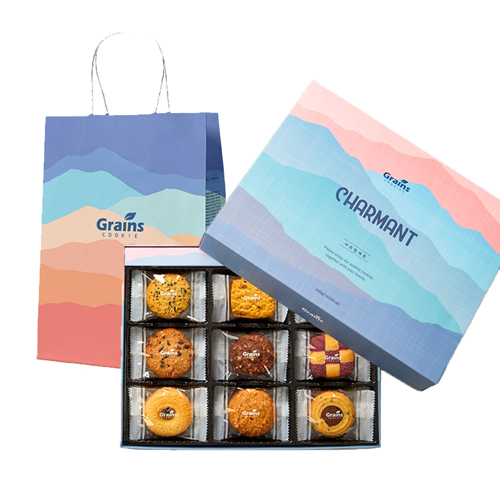 그래인스쿠키 샤르망 쿠키 세트, 쿠키 9종 (36P) + 쇼핑백, 1세트 25,000원