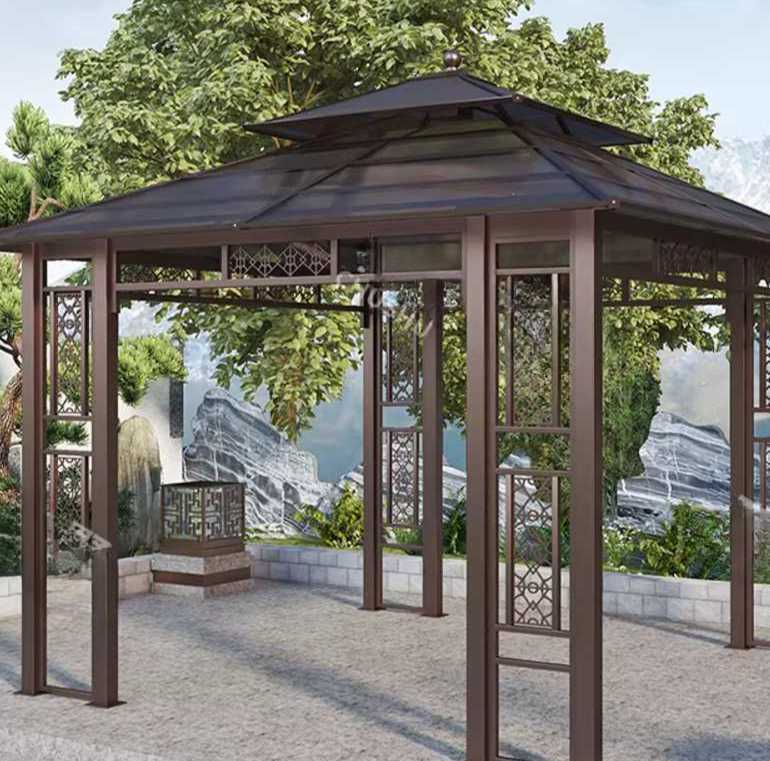 야외 정자 테이블의자 테라스 그늘막 세트, 갈바 코팅 3x3m 기본형 963,100원