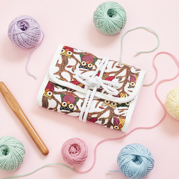 코바늘 파우치 뜨개질도구 정리가방, 코바늘 보관파우치 #1, 1개 15,600원