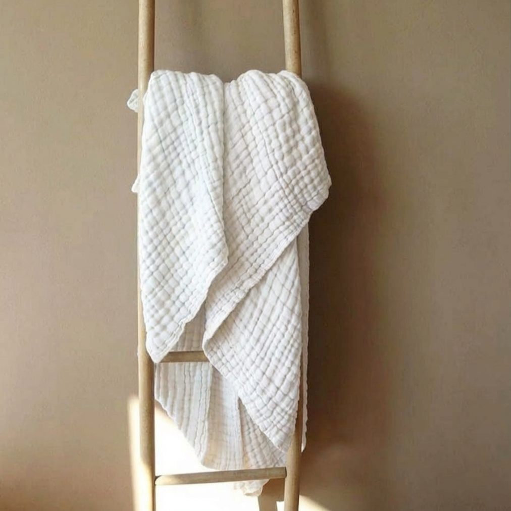 태어나줘서고마워 6중 거즈블랭킷 애착이불 출산돌선물고민끝 종이쇼핑백동봉 거즈턱받이1장서비스, 화이트 38,000원