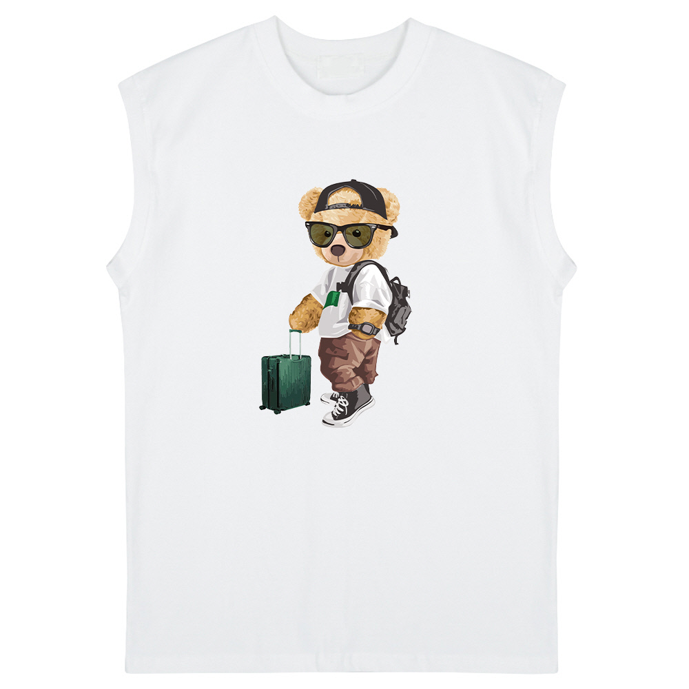 글래드블리스 남여공용 트립베어 오버핏 민소매 나시 18,500원