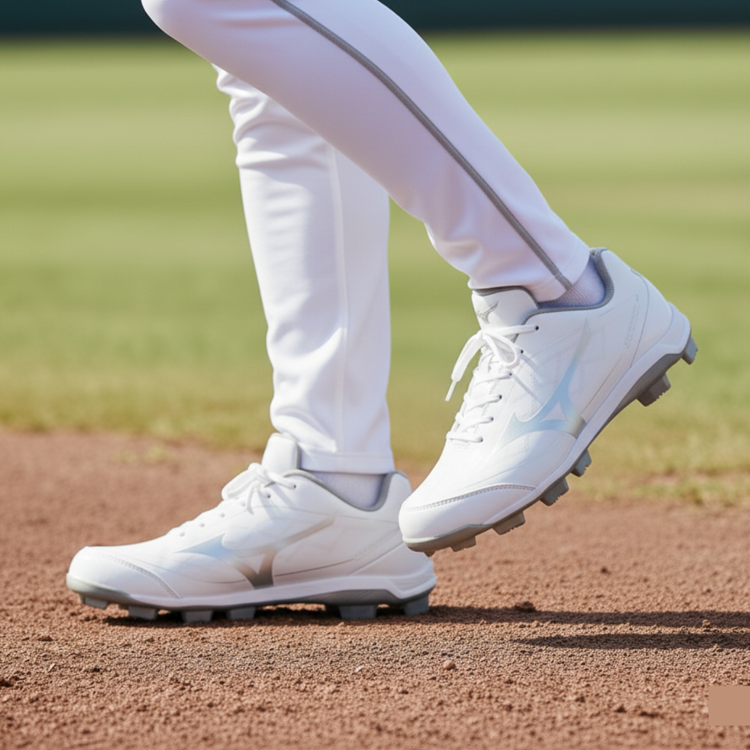 미즈노 포인트 남자 야구화 인조잔디화 스파이크 야드 성인 학생 훈련 화이트실버 94,000원