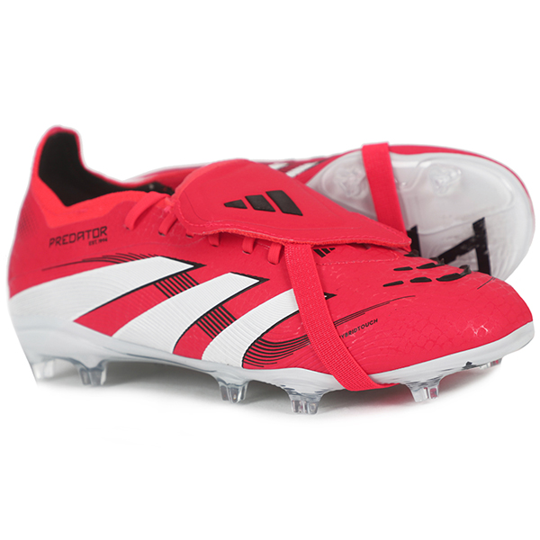 아디다스 주니어 축구화 프레데터 엘리트 FT FG 폴드오버 텅 천연잔디용 레드-화이트 3S 로고 102,000원