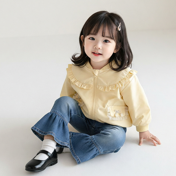 몽실이 체리포켓 러플점퍼 28,900원