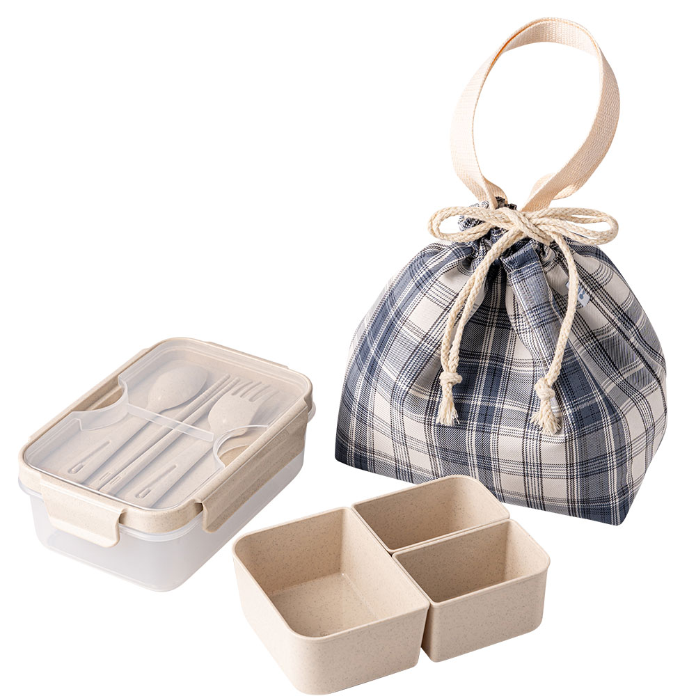 나누담 데일리 도시락 1100ml + 커트러리 + 보냉백, 네이비, 1세트 15,400원