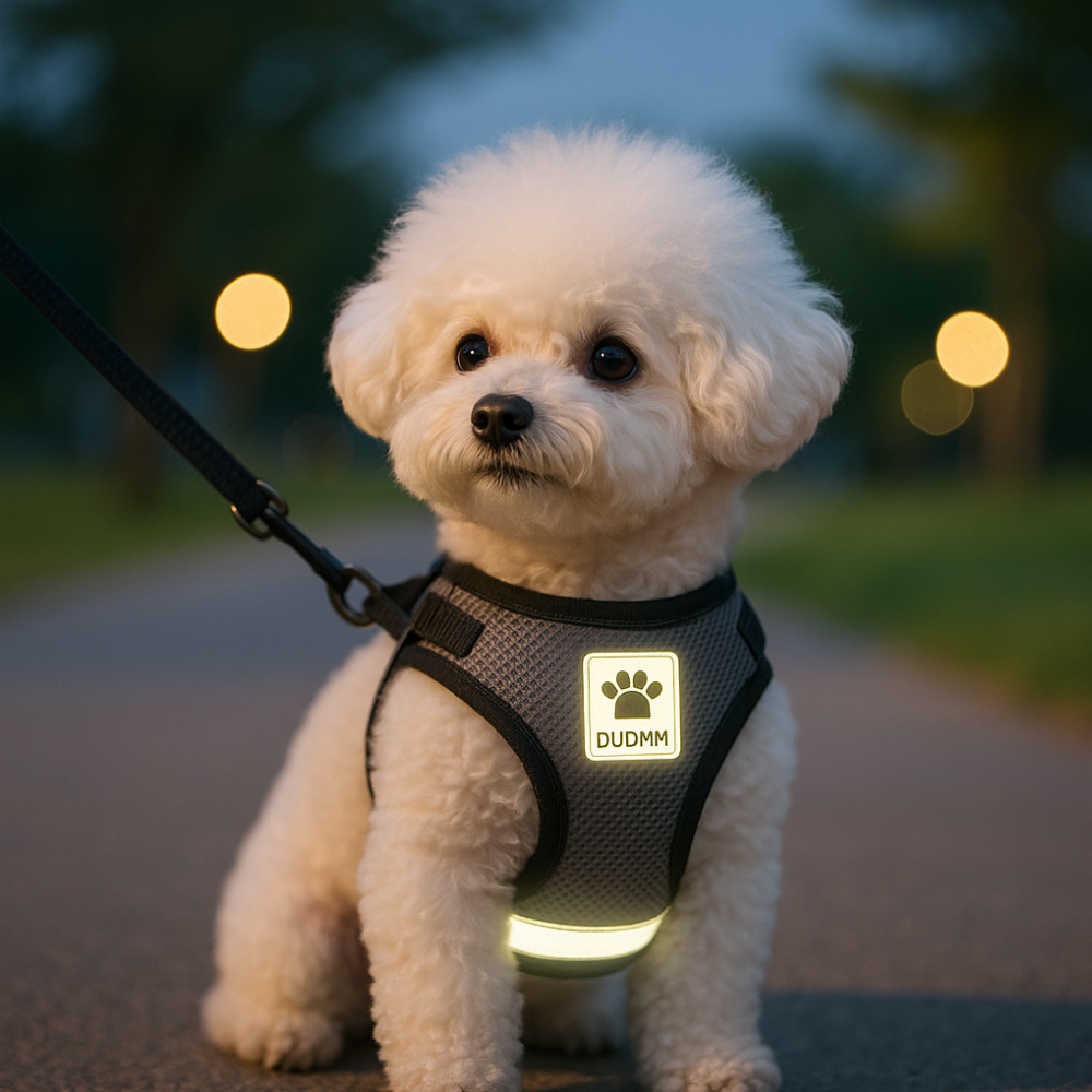 데이브릭스 야간 빛반사 가슴편안 하네스 리드줄 세트 16,700원