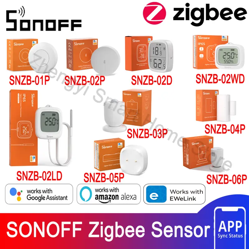 SONOFF Zigbee 센서 SNZB01P02P02D02LD02WD03P04P05P06P iHost ZBBridge Pro NSPanel ZBDongle-E와 함께 작동 38,920원
