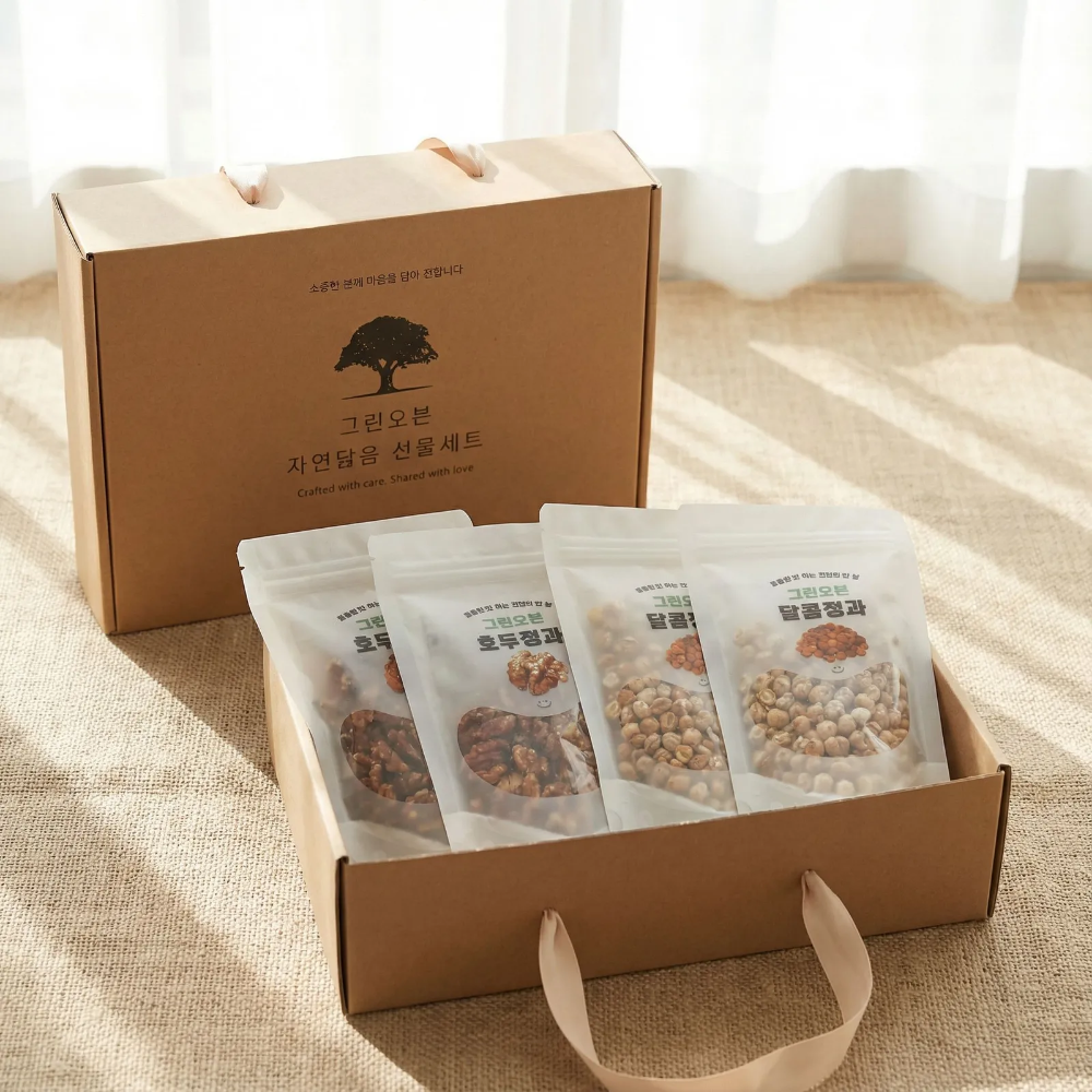 호두정과 선물 세트 견과류 고급 명절 선물세트 [병아리콩 + 호두강정] 19,800원