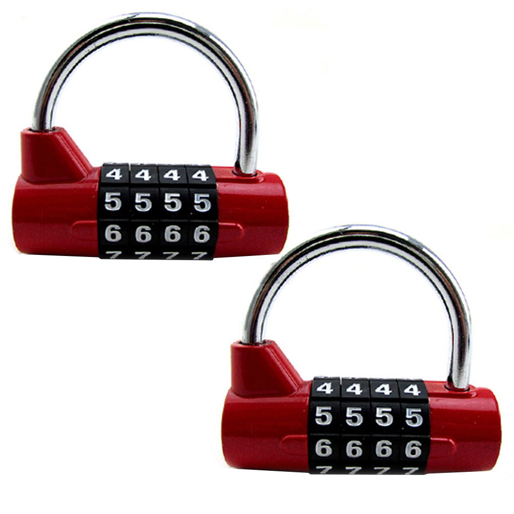 하늬통상 4단 원통 비밀번호 자물쇠 레드 9,800원