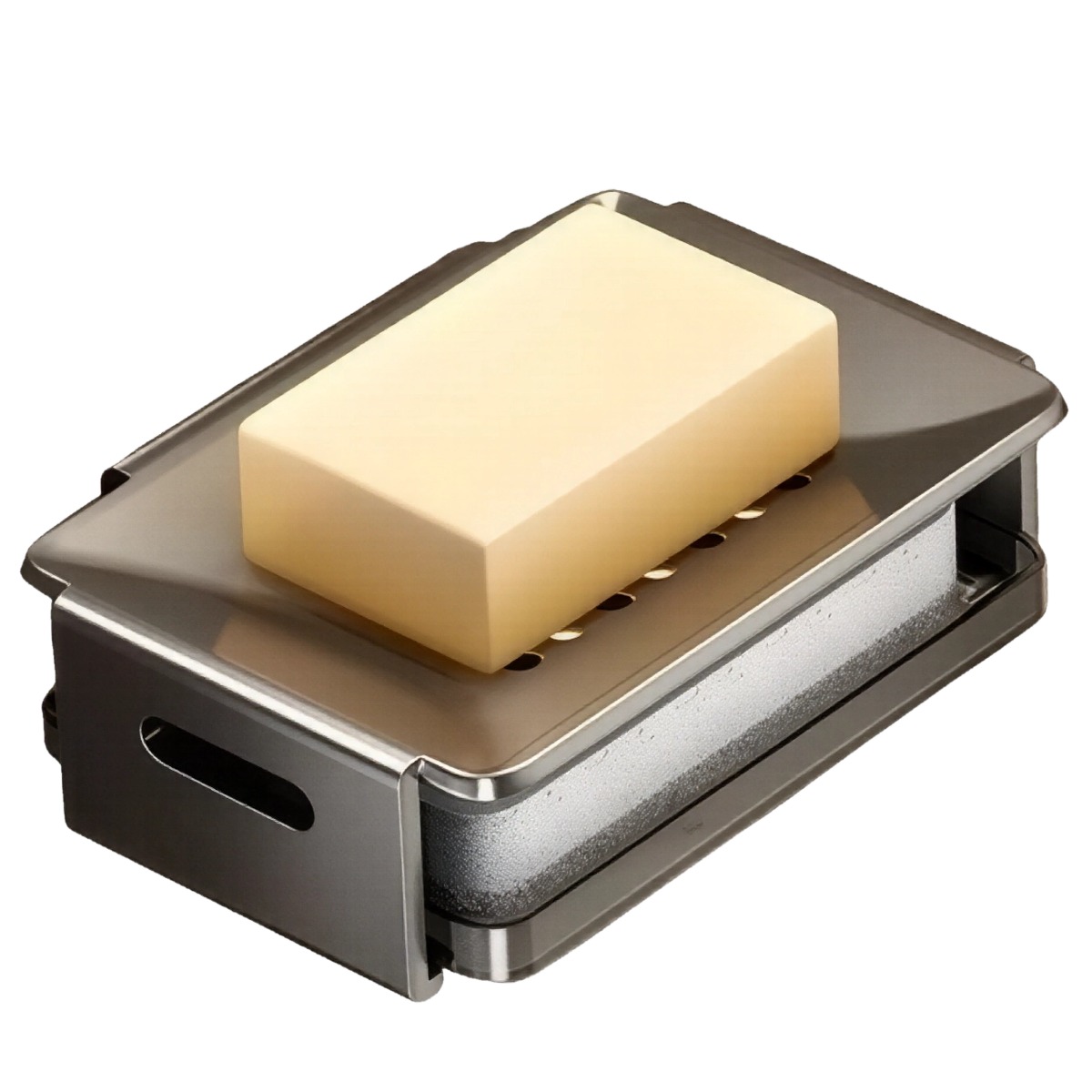 비브온 무타공 욕실 세면대 비누 받침, 1개, 그레이 9,400원