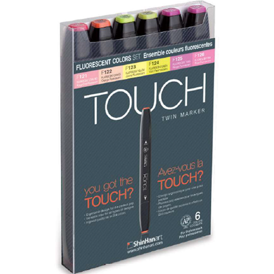 터치 트윈 마카 6종 세트 FLUORESCENT COLOR, 1세트, 6색 21,380원