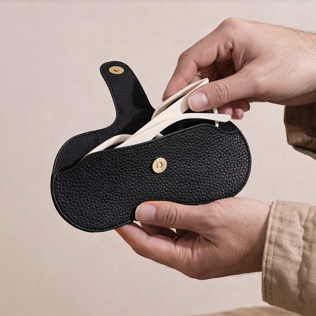 라라피치 휴대용 가죽 스트랩 안경케이스 9,900원