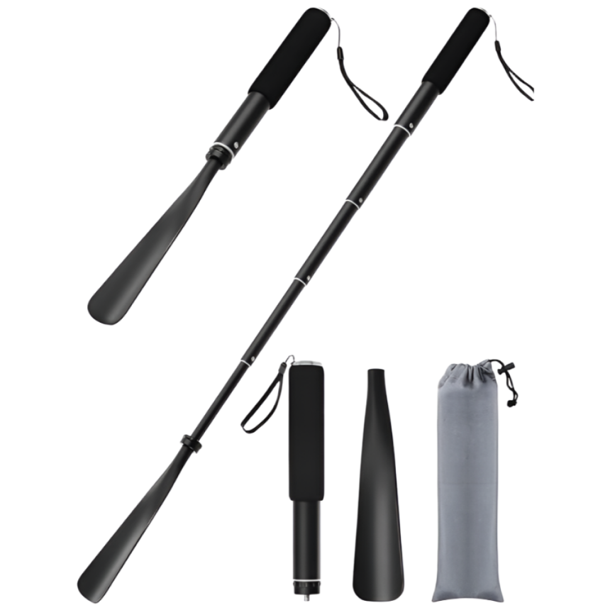 핏라이프기어 5단 접이식 휴대용 구두주걱 노인 임산부 관절염, 블랙, 1세트 28,900원