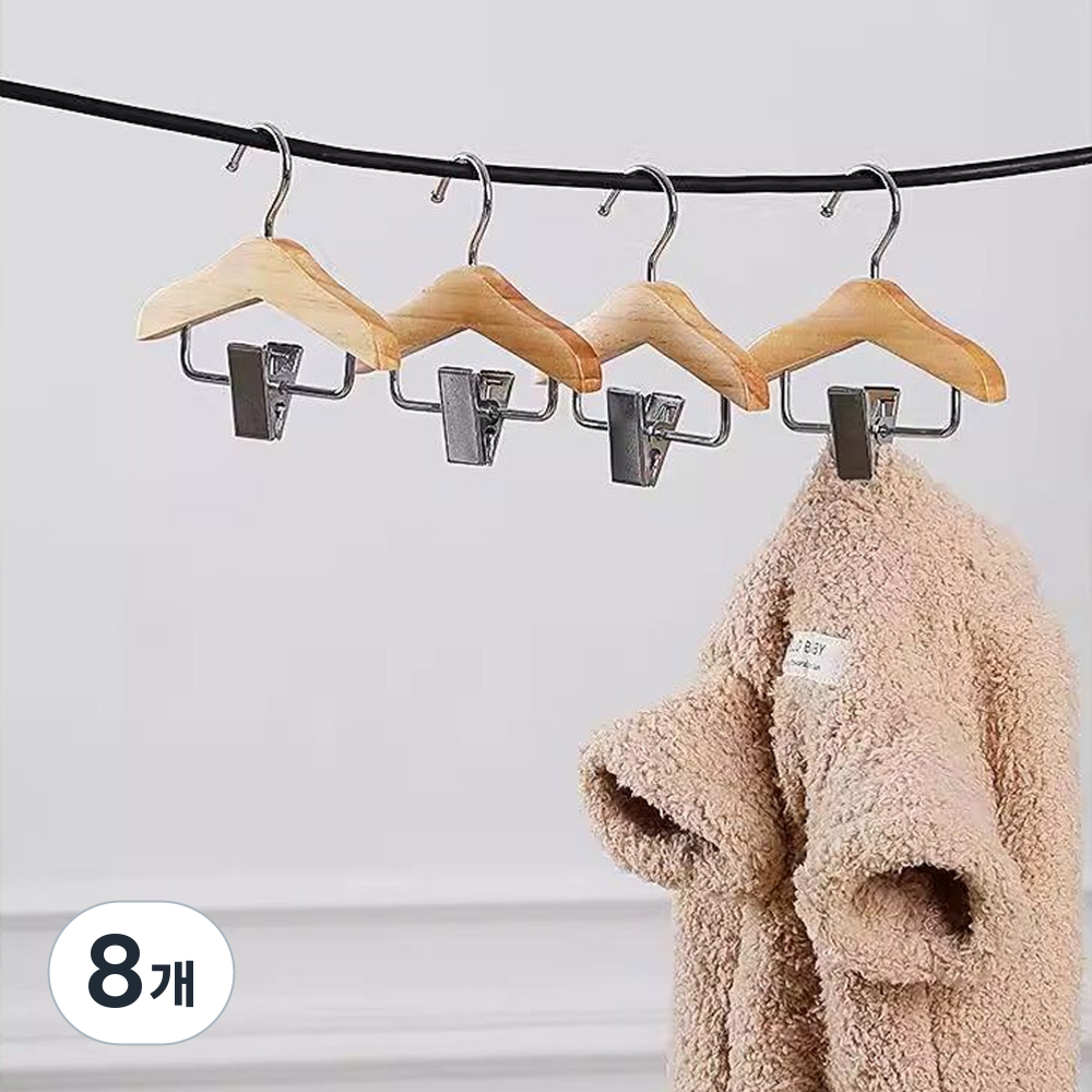 모나코올리브 원목 옷걸이 집게 22,400원