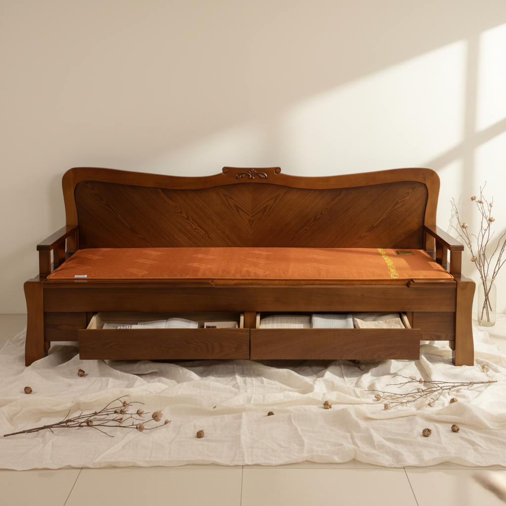 신라온돌흙침대 1002 서랍형 황토숯 카우치소파 599,200원