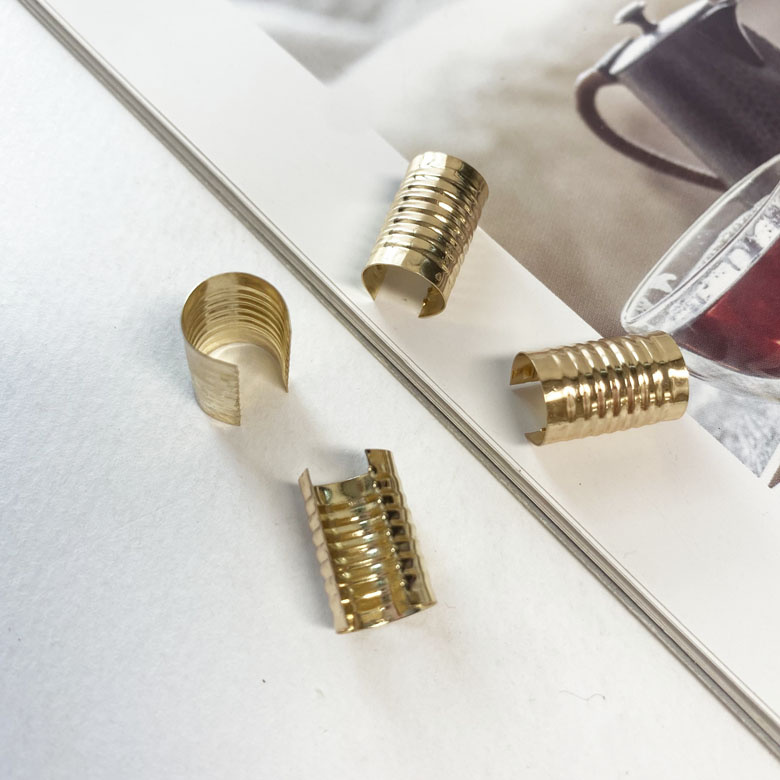 헤세드 10개) 라운드 원통형 금속 끈 고정 마무리 마감장식, 10개, KC골드 940원