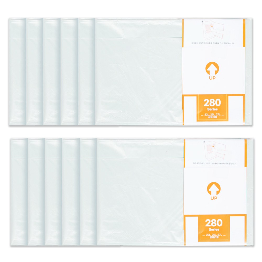 스마트리필 280시리즈 12개 매직캔 호환리필 22L 25L 27L 적용, 27L, 12개, 현재가 12,850원
