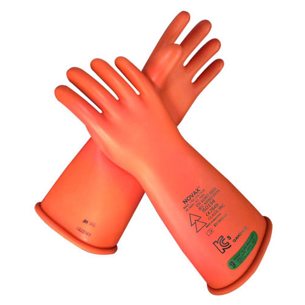 전기공사 설비작업 감전방지 1000v 절연 고무장갑 10호 안전장갑 산업용 그립좋은, 오렌지, 1개 121,000원