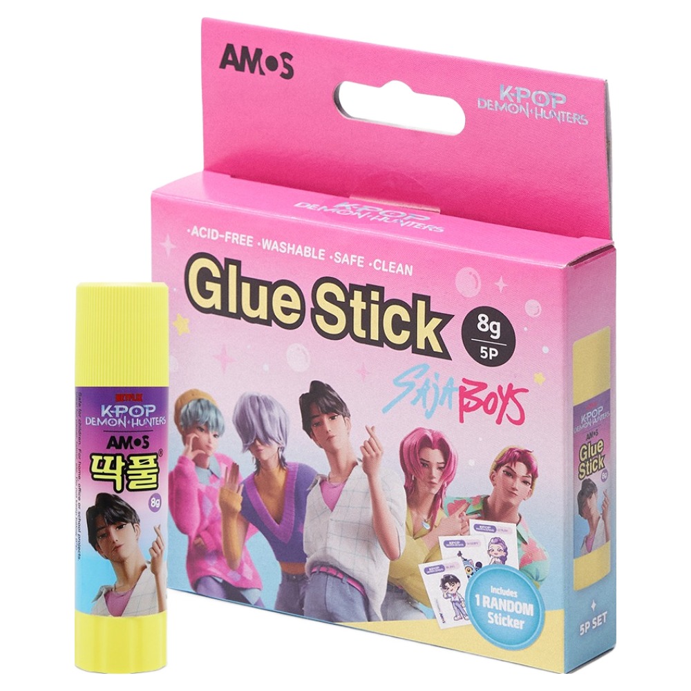 아모스 케이팝 데몬 헌터스 케데헌 사자보이즈 딱풀 8g x 5종 세트, 1세트 5,000원