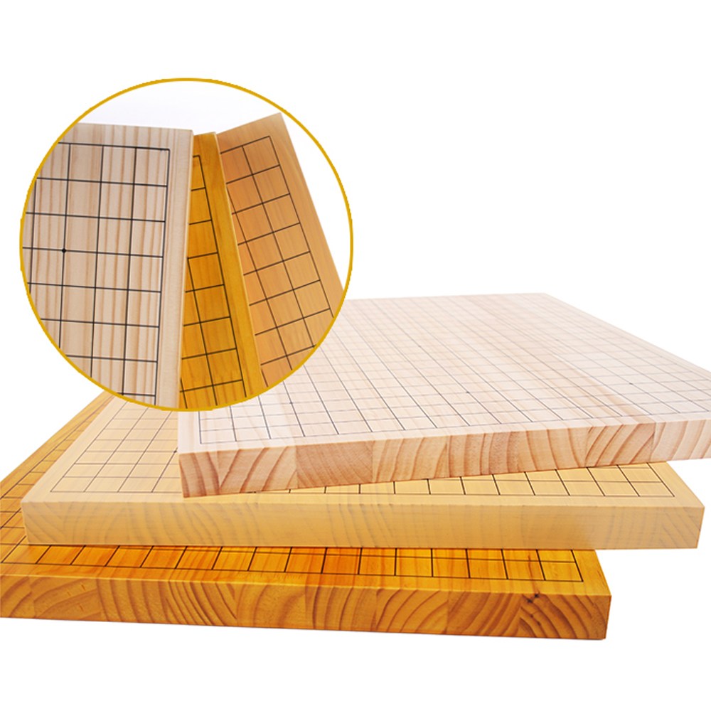 육형제 휘지않는 집성 100% 원목 바둑 장기 바둑판 95,000원