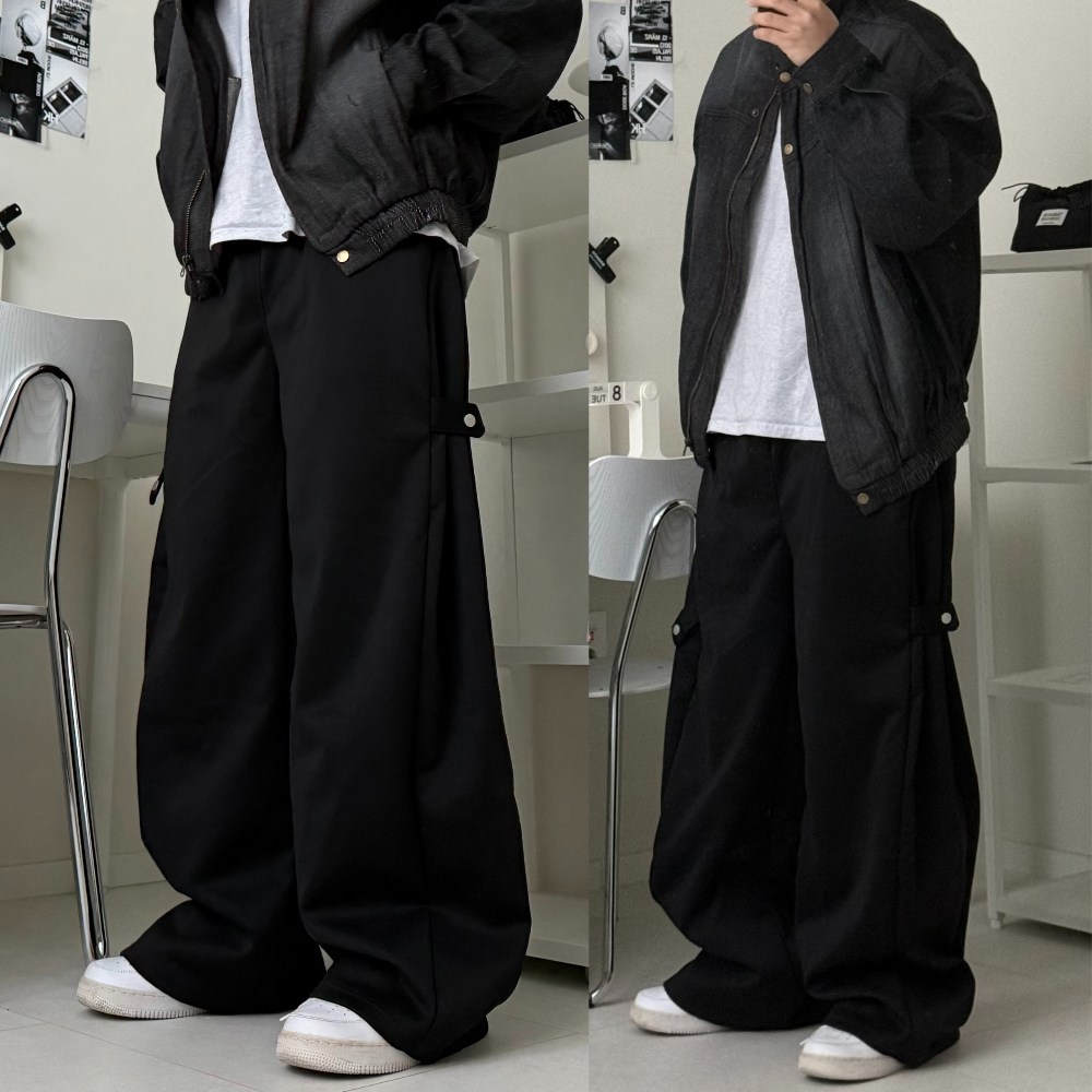 르위 데일리 사이드 스냅 스웻팬츠 빅사이즈 21,900원