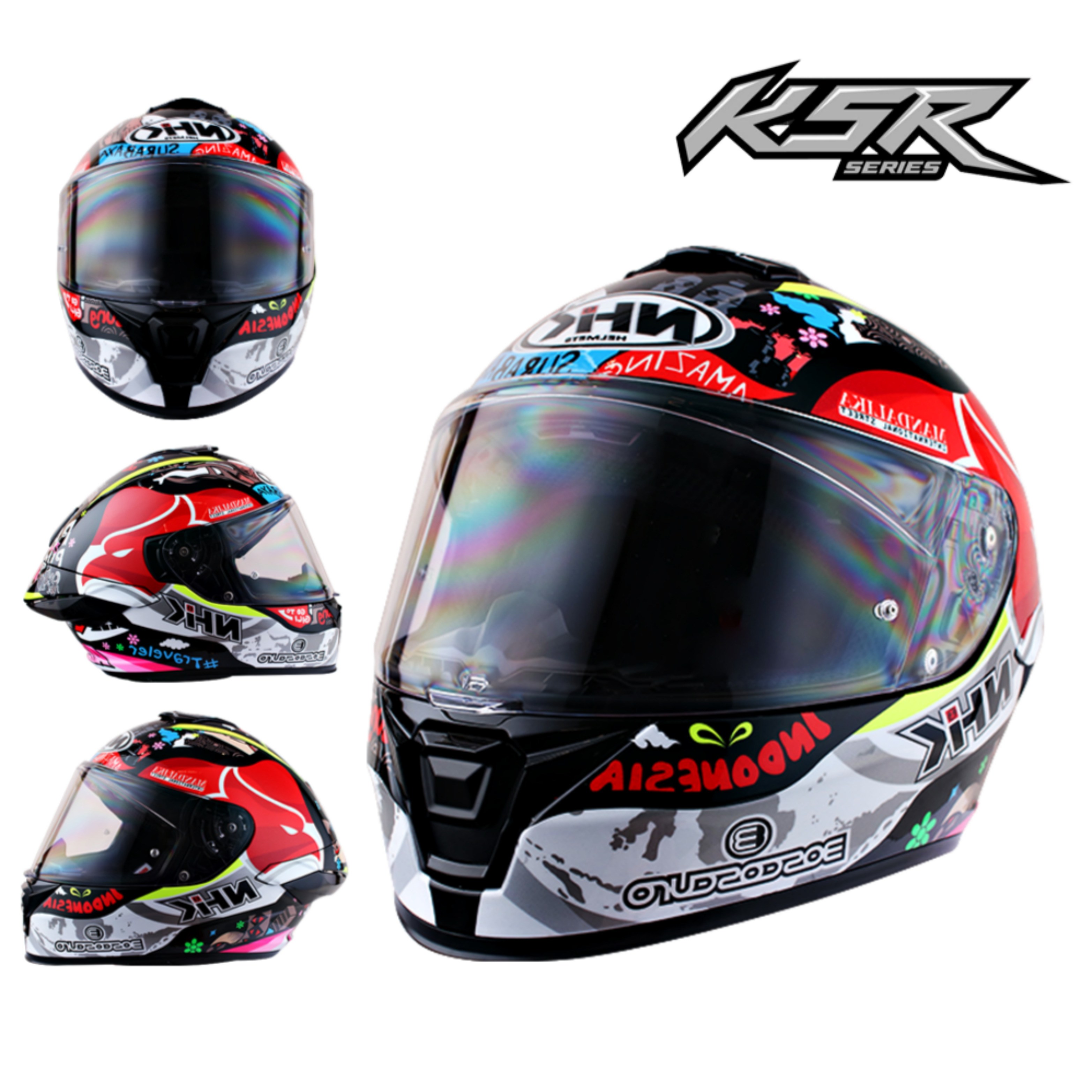 NHK K5R 풀페이스 오토바이 헬멧 소두핏 바이크 헬멧 경량 더블D링 알론소 로페스 #11, 알론소 로페스 #11 S 150,000원