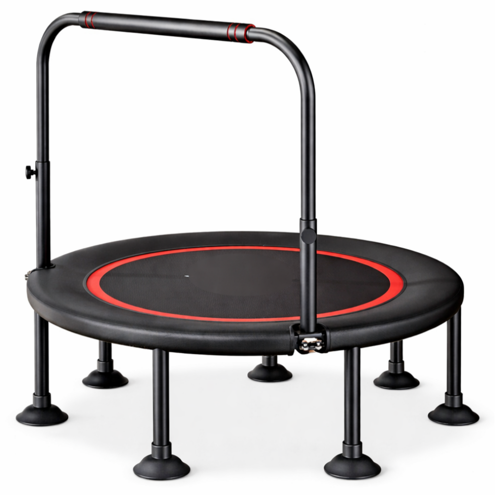 헬시점핏 안전한 손잡이 점핑 트램폴린 트램펄린 방방이 점핑머신 접이식 원형 다이어트 유산소 운동 기구 실내 성인 실내 에어보드 가정용, 45인치 166,000원