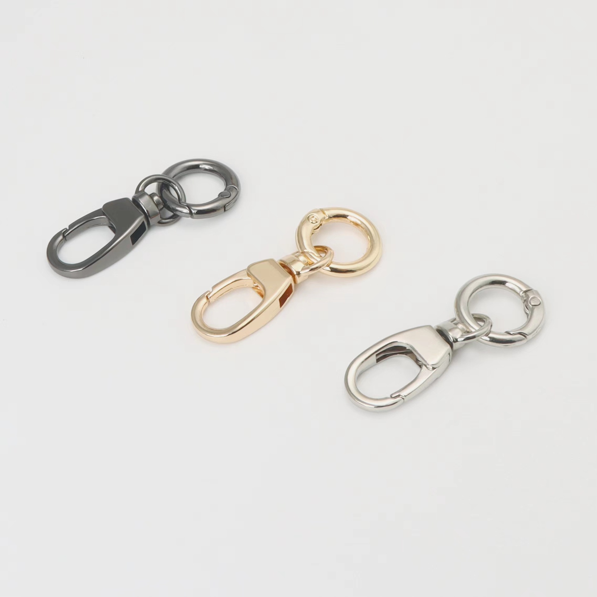 고급 키링 부자재 O링 열쇠고리 오링 8자 키링 만들기, 10개, 은색 11,800원