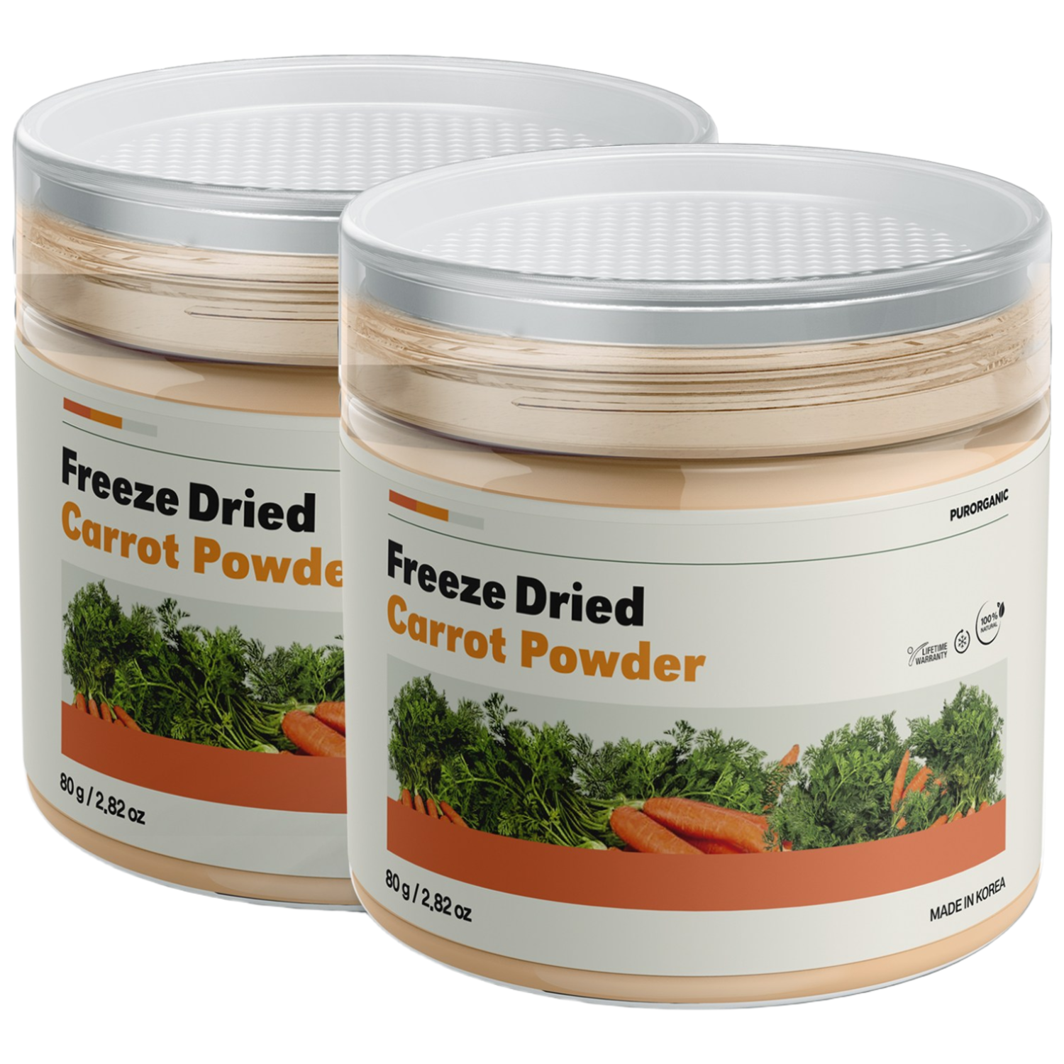 푸로가닉 국산 100프로 동결건조 당근분말, 80g, 2개 29,400원