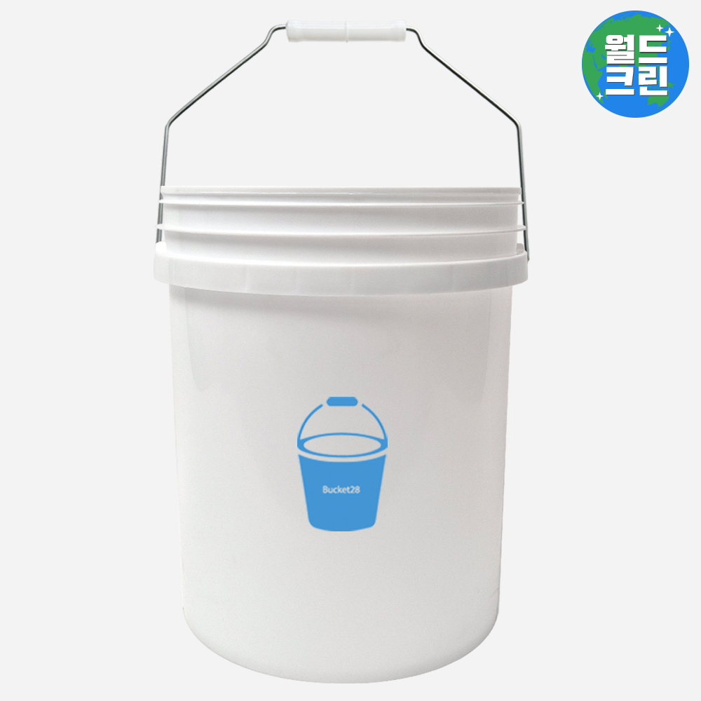 월드크린 버킷28 세차 버킷 20L 화이트 다용도 워시 물 통 바스켓 바게스 청소 낚시 용품 버켓 9,350원
