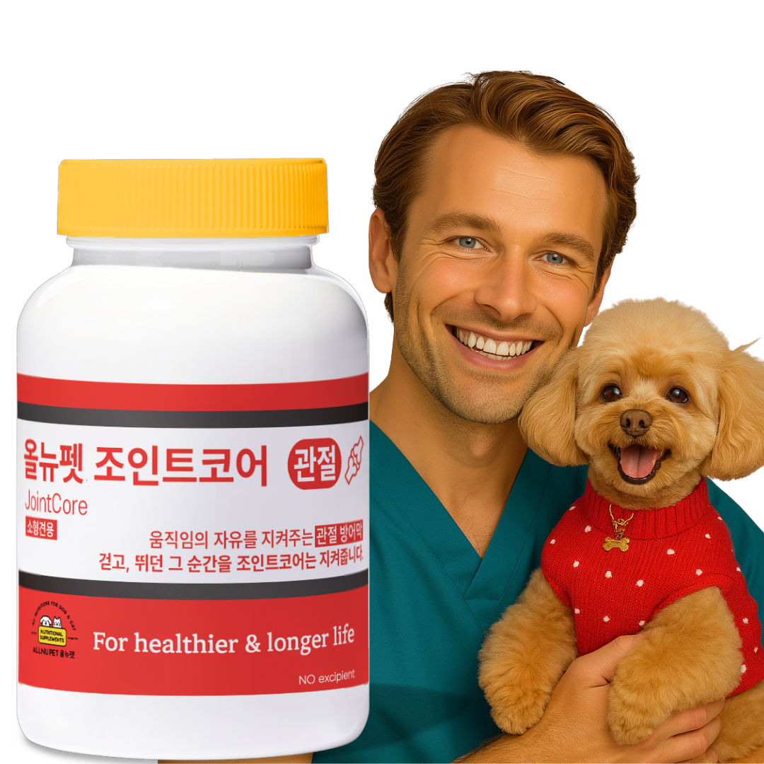 강아지 관절영양제 올뉴펫 조인트코어 75캡슐 슬개골탈구 예방 연골강화 뼈건강 통증완화 글루코사민 MSM EPA 콘드로이친 히알루론산 고함량, 부형제 제로, 1개, 뼈/관절강화, 75정 72,000원