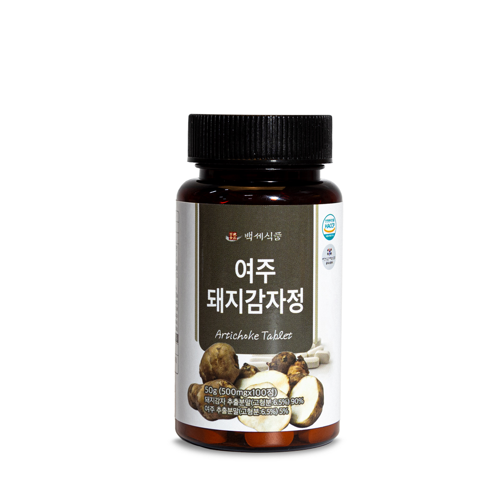 백세식품 여주 돼지감자정 500mg x 100정 HACCP인증 국산 돼지감자환 (소비기한 26.07.15), 2개, 100정 35,900원