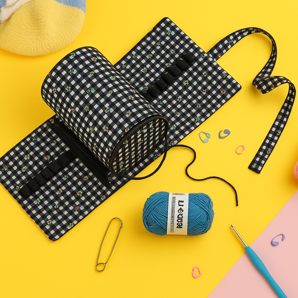 위시피키 코바늘 대바늘 실정리 수납 뜨개질 보관가방, 1개, 블랙 27,200원