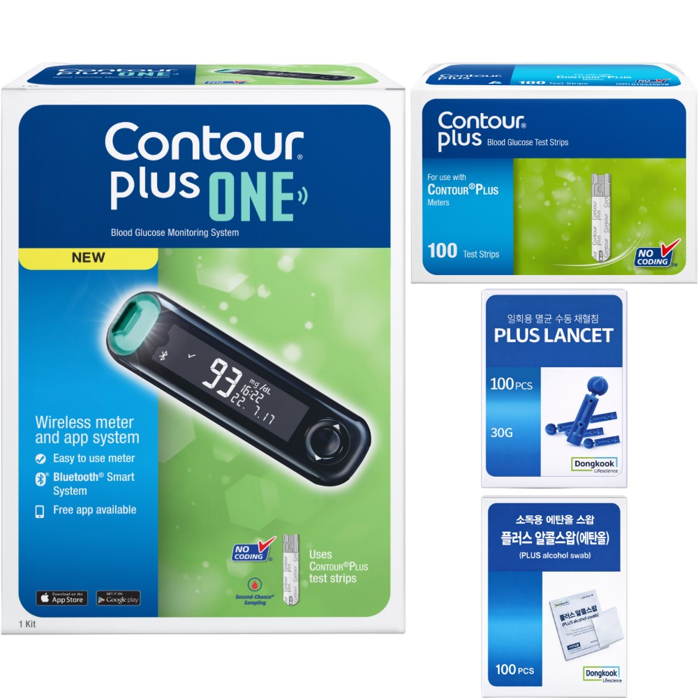 컨투어플러스원 블루투스 혈당측정세트 39,000원