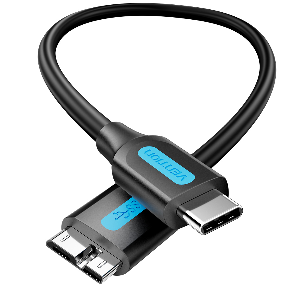 벤션 C 타입 to USB 3.0 마이크로 B 고속 케이블 CQA, 1개, 0.5m 10,750원