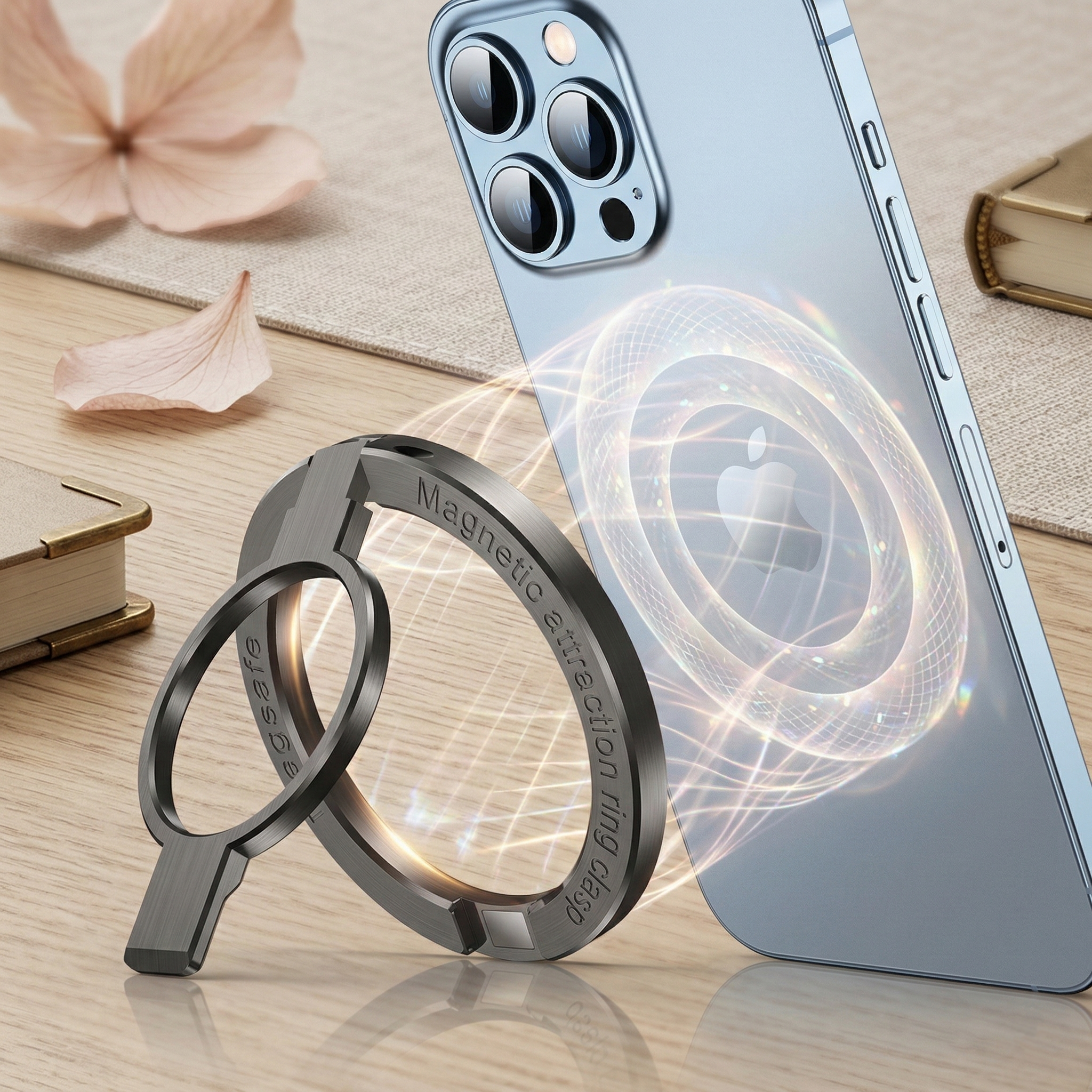 테르오 강력 자력으로 쏙 붙는 맥세이프 그립톡, 1개, 블랙 12,100원