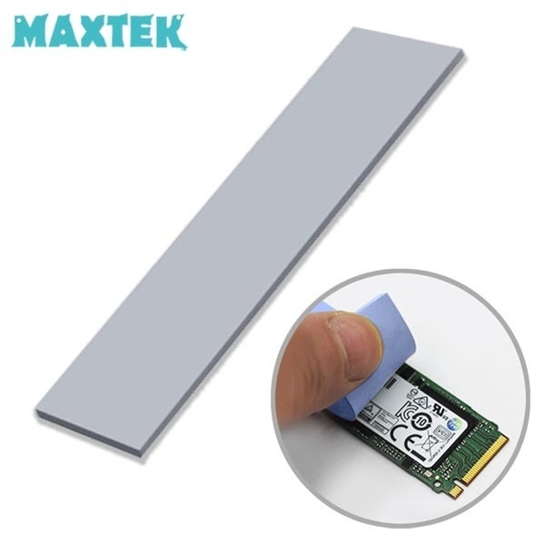 맥스텍 M.2 NVMe SSD 슈퍼 써멀패드 6W/mK 열전도 패드 두께 1mm MT908 3,200원