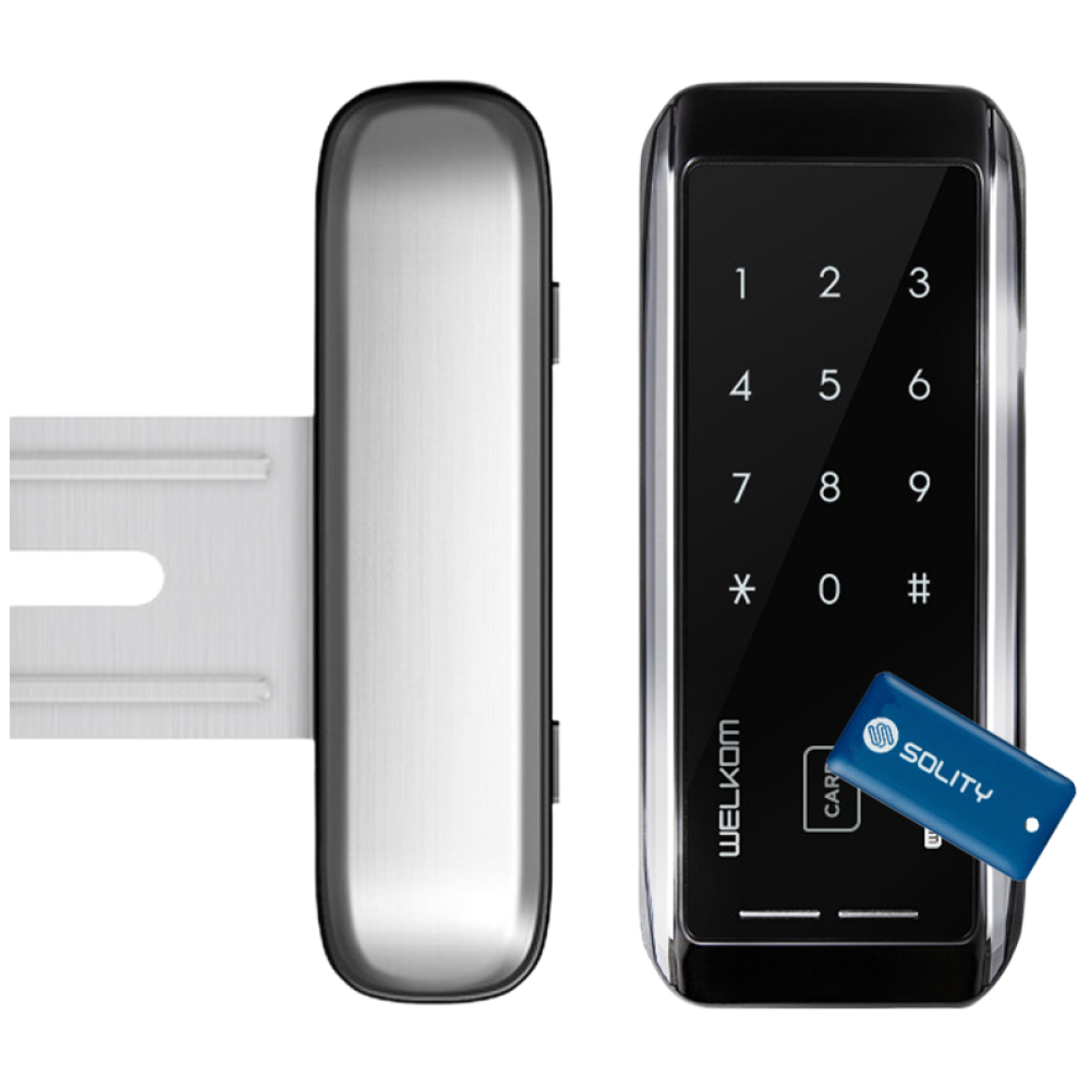 웰콤 강화유리문 전용 디지털도어락 도어록 현관문도어락 현관번호키, 웰콤 WG-20 양문형(홀더 포함) 96,000원