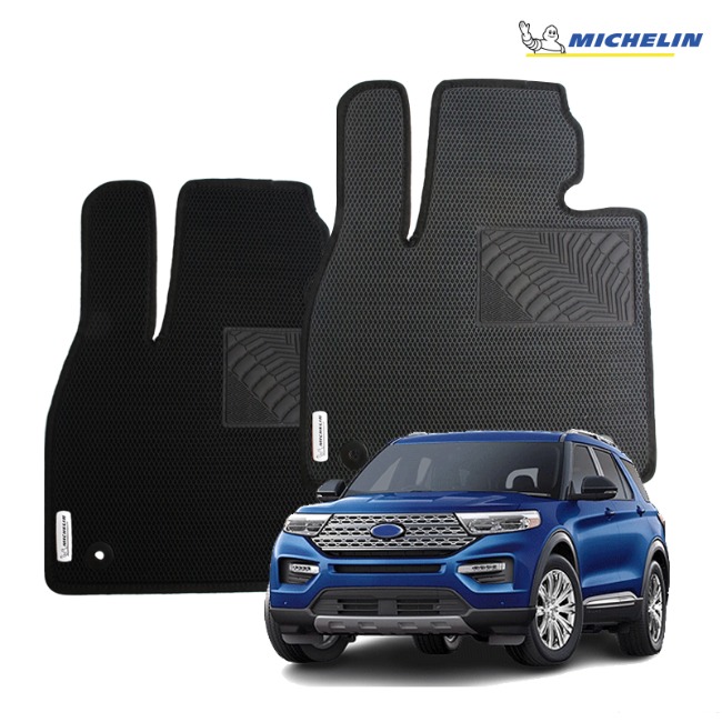 포드 익스플로러 6세대 (19년~) 미쉐린 스마트 매쉬코일매트 차량용카매트 국내생산, 블랙 49,900원