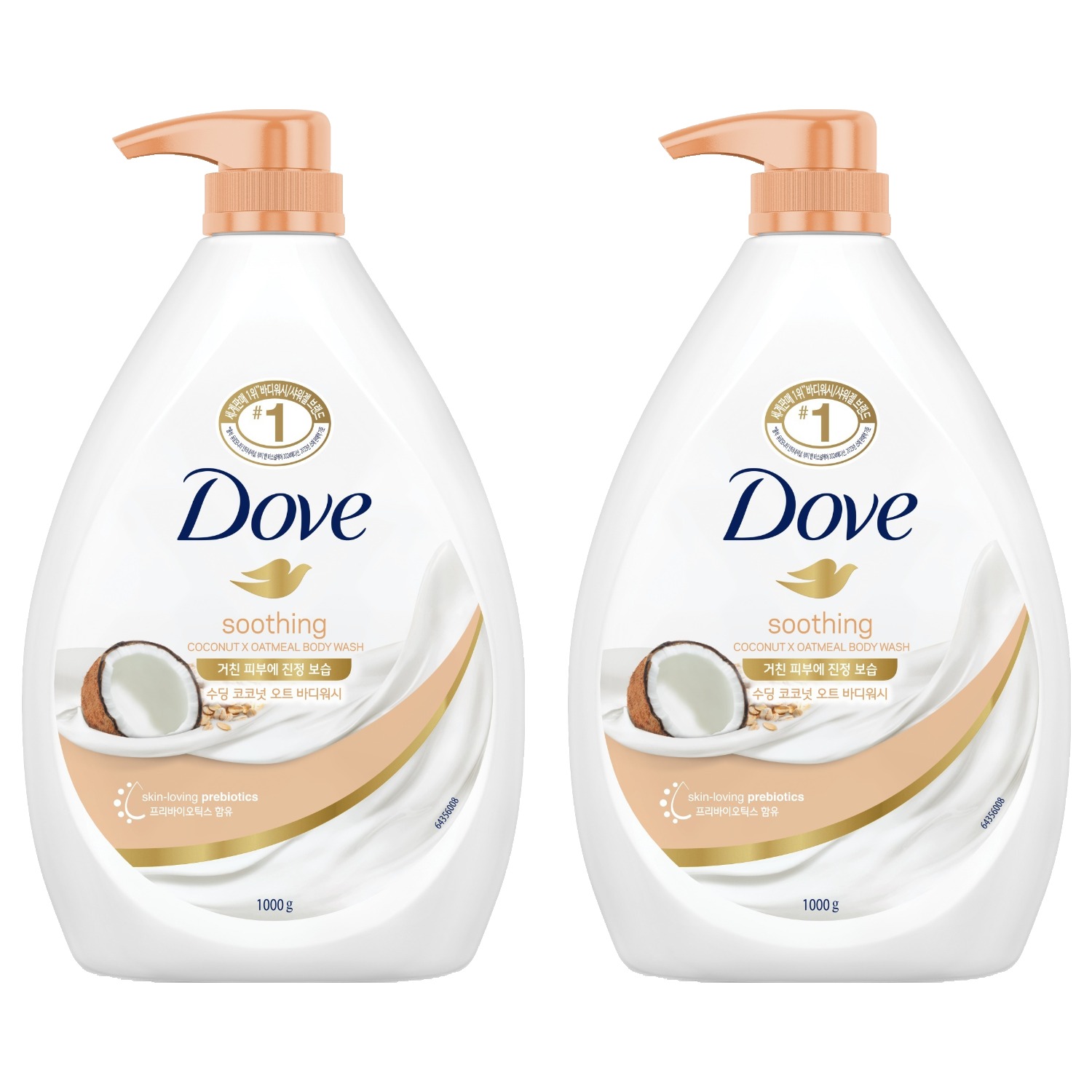 도브 수딩 코코넛 오트 바디워시, 1kg, 2개 12,340원