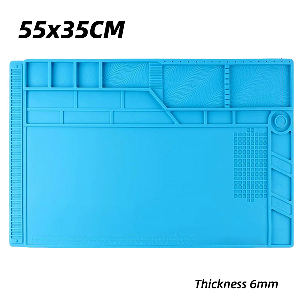 우드 버닝 실리콘 절연 패드 내열성 수리 작업 매트, 70x40cm 납땜 전자 전화 노트북 시계 수리용 25,300원