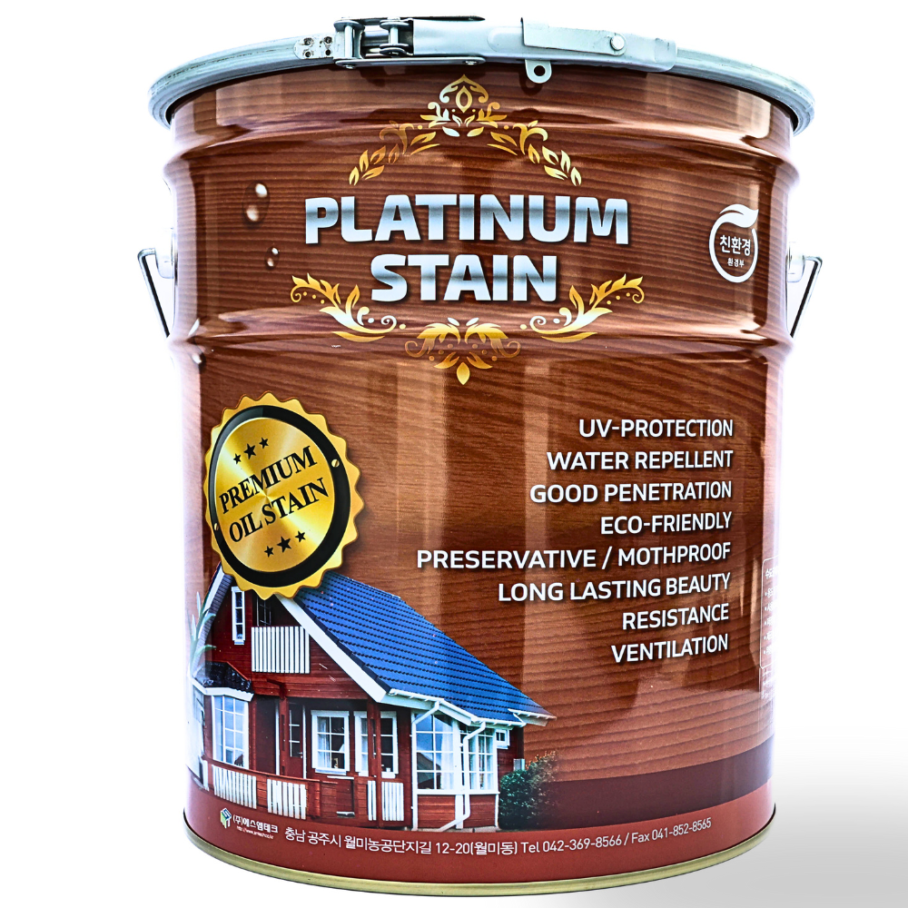 [PLATINUM] 친환경인증 오일스텐 오일스테인 목재침투 방부목 스테인20리터 98,320원