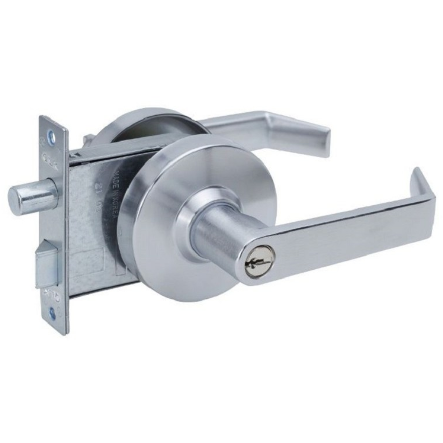 100% 국산 항균 KS정품 방화인증 크라운 현관 방화문 레버 도어락 손잡이 강력 고정밀 보안키 3개, SC(세틴니켈) 18,500원