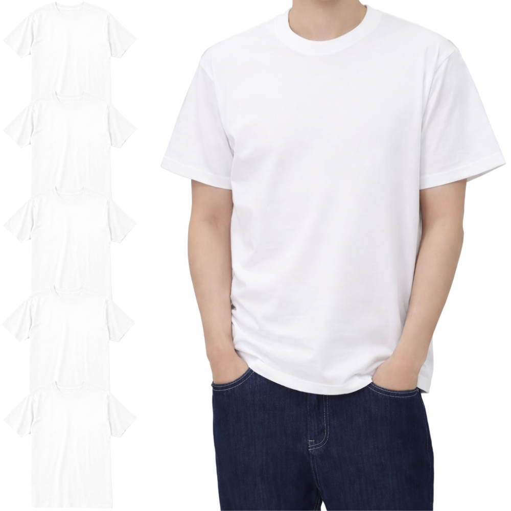 하트플로우 32수 통기성 순면 100% 반팔티셔츠 1+1+1+1+1 30,600원