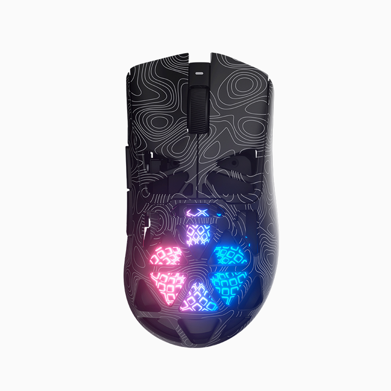 FURYCUBE G11 초경량 무선 게이밍 마우스 PAW3311 센서 메테오 볼캐노 다이내믹 RGB 3모드 연결 6단계 DPI 인체공학적 디자인 대용량 장시간 사용, 컨투어 블랙, G11마우스 33,900원