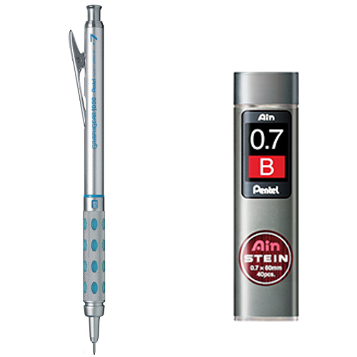 펜텔 그래프 기어 샤프 1000 PG1017 + 아인슈타인 샤프심 B, 0.7mm, 1세트 13,360원