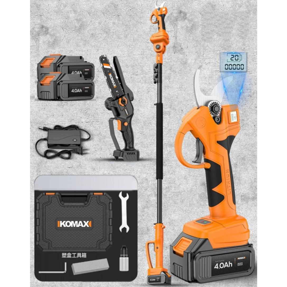 핸릭 충전 전동고지가위 21V 초경량 고출력 4.0Ah 무선 장대 브러시리스 나무 전지가위 전기톱 1.5~2.1M 리튬배터리 대구경 5m 고강도 풀세트, 1개 219,800원