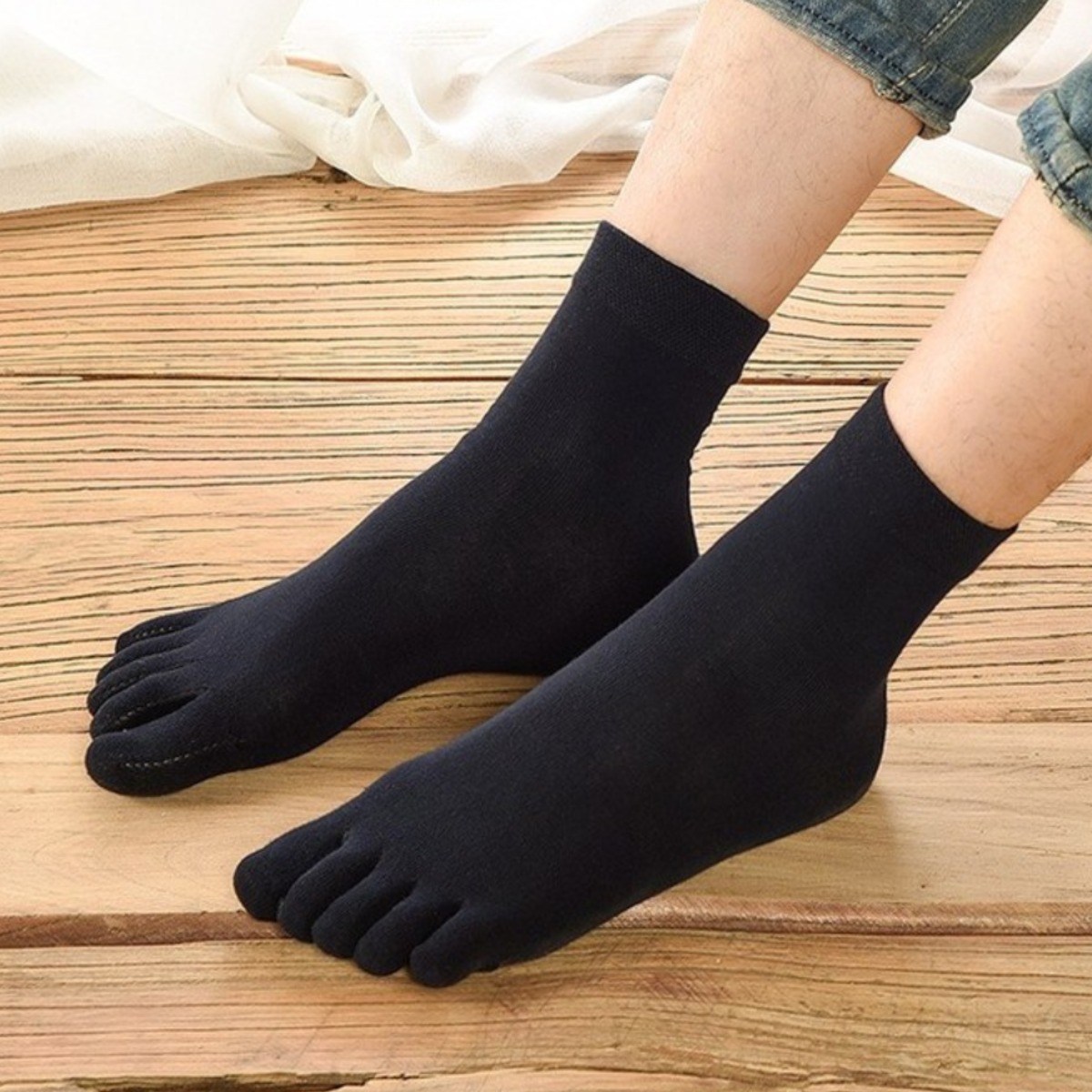 남성발가락양말 세트 프리미엄 중목 발가락양말 5결레세트 7종 13,900원