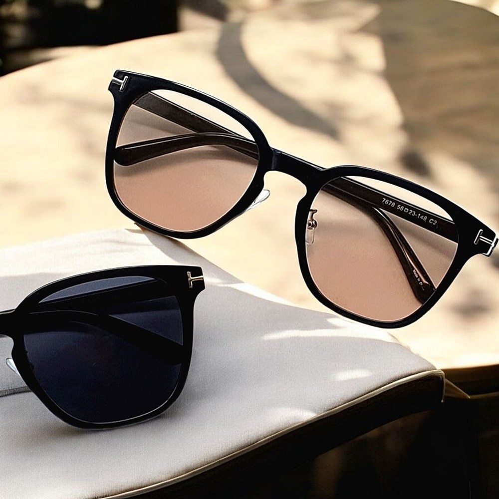 [오늘발송] EYES ONE 남자 여자 오버사이즈 빅사이즈 큰 뿔테 틴트 선글라스 가벼운 명품 패션 자외선 차단 선글라스 29,800원